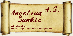 Angelina Šunkić vizit kartica